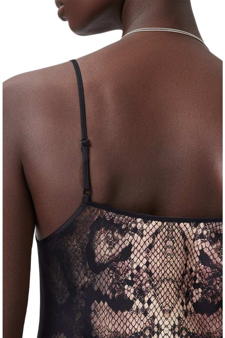 Bryony Snakeskin Print Slipdress, Alternate, color, OPHIS BLACK