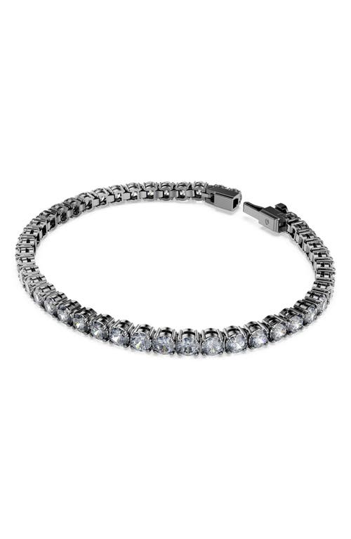 Swarovski Matrix Tennis Armband In Metallic