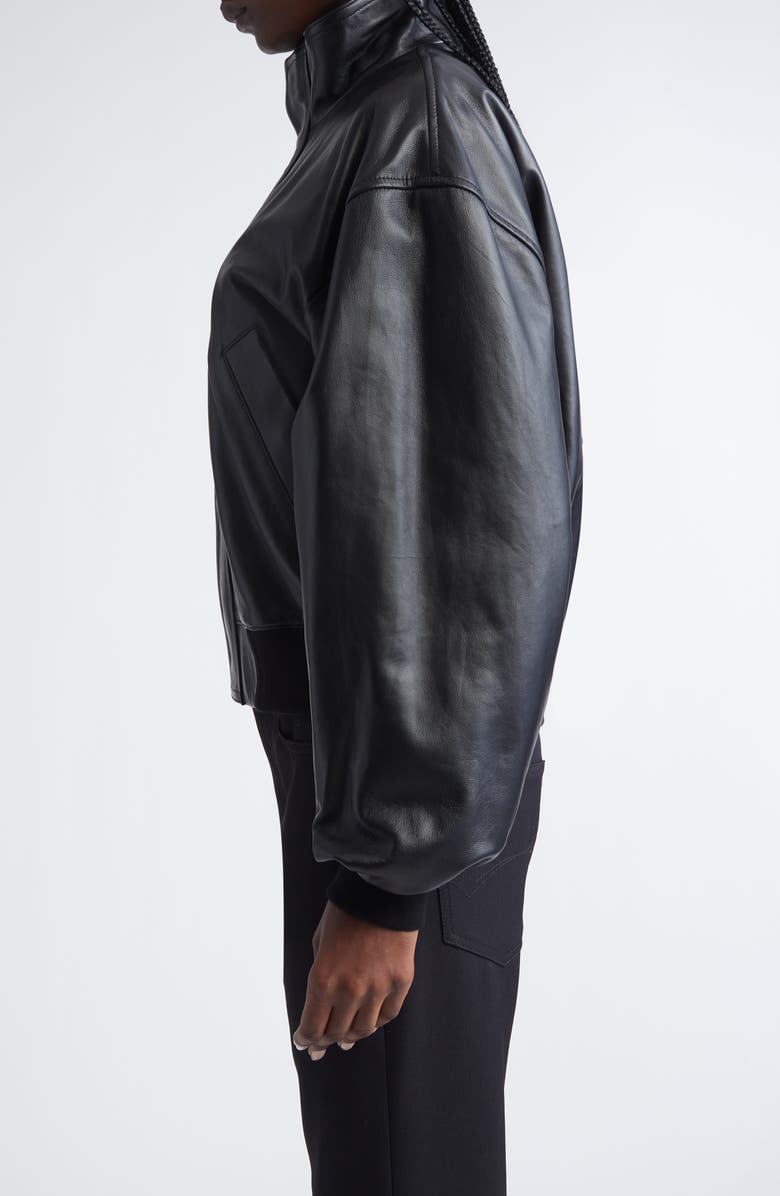 Oversize Lambskin Leather Jacket