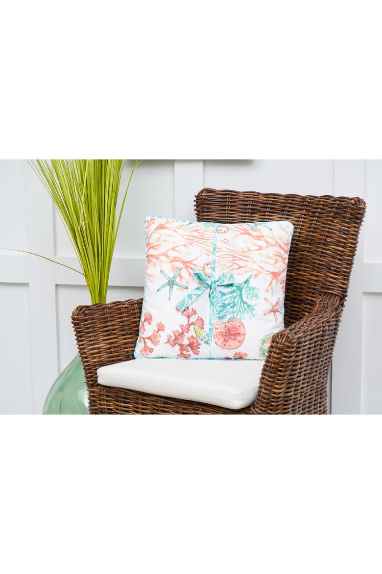 Atlantis Square Accent Pillow, Main, color, Blue