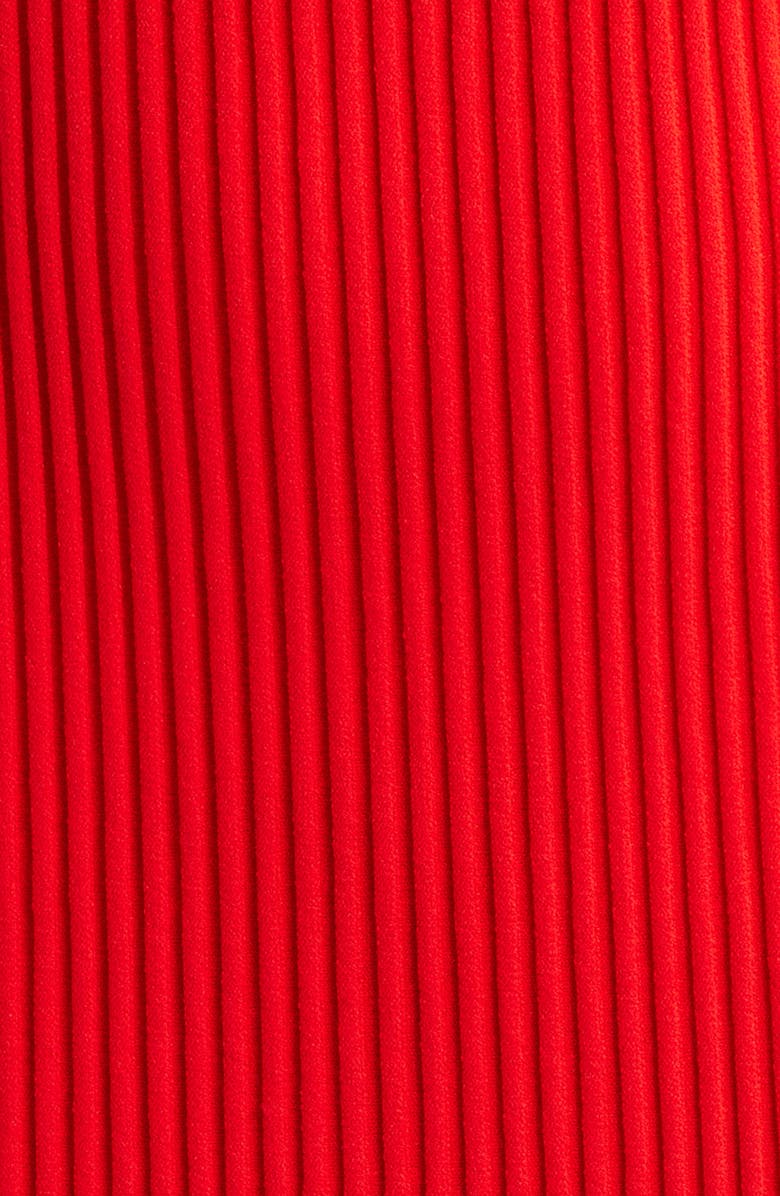 Elie Tahari The Delaney Long Sleeve Rib Sweater Dress, Alternate, color, Red Bliss