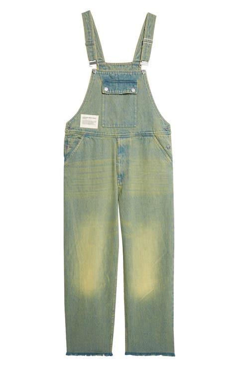 x Birkenstock The Artist Distressed Denim Overalls