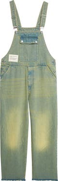 SONG FOR THE MUTE x Birkenstock The Artist Distressed Denim Overalls