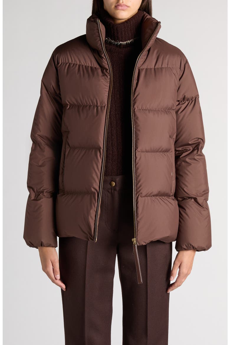 Vivantesse Quilted Puffer Jacket, Main, color, BEIGE