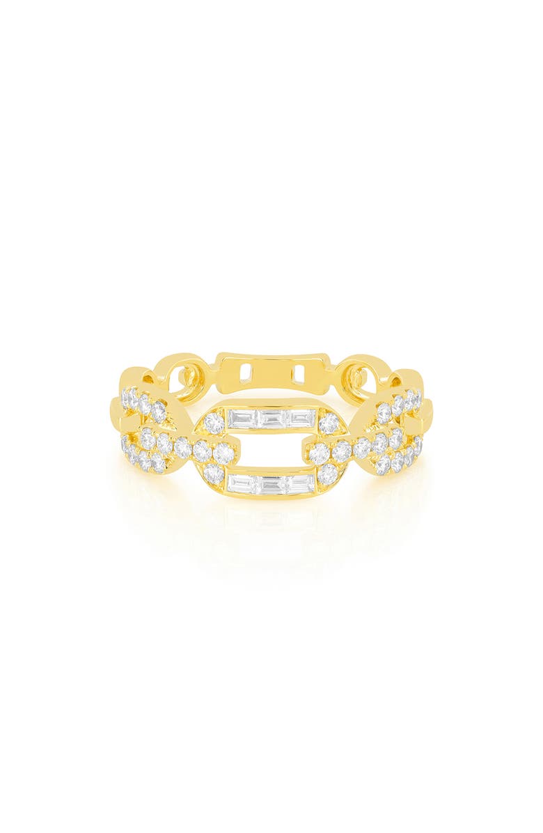 EF Collection Graduated Chain Diamond Ring, Main, color, 14K Yellow Gold