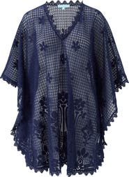 Melissa Odabash Josie Open Knit Cover-Up Caftan
