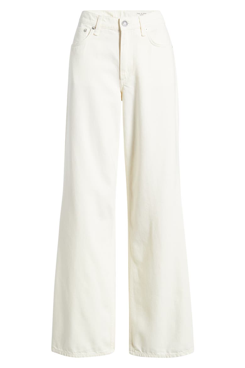 Andi High Waist Wide Leg Jeans, Alternate, color, ECRU