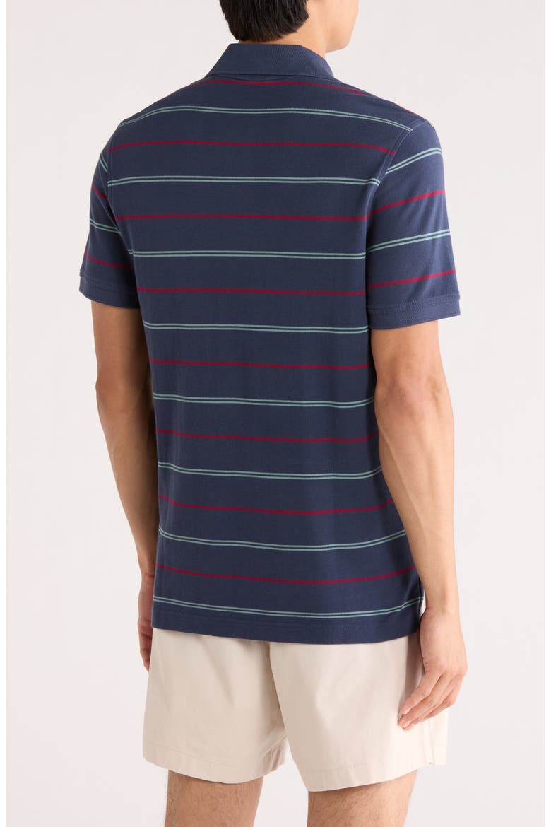 Stripe Cotton Piqué Polo, Alternate, color, NAVY MULTI