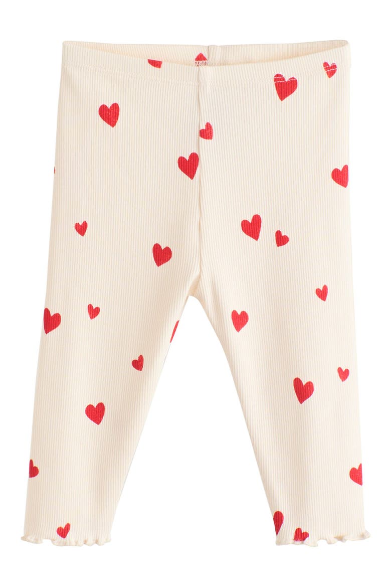 Ruffle Heart Rib Top & Pants Set, Alternate, color, NEUTRAL