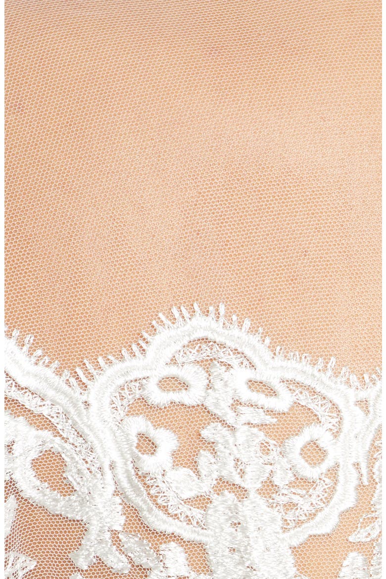 Darling Sheer Lace Robe, Alternate, color, IVORY