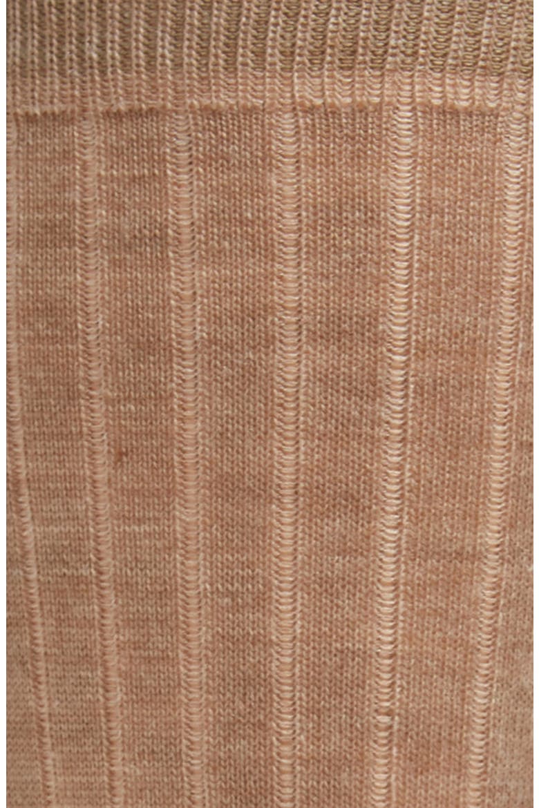 Rib Crew Socks, Alternate, color, TAUPE