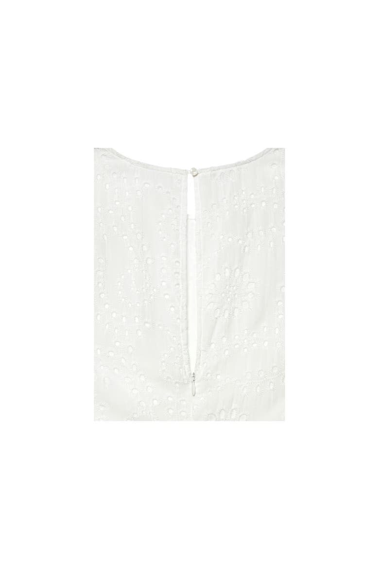 Sleeveless Eyelet Maxi Dress, Alternate, color, White