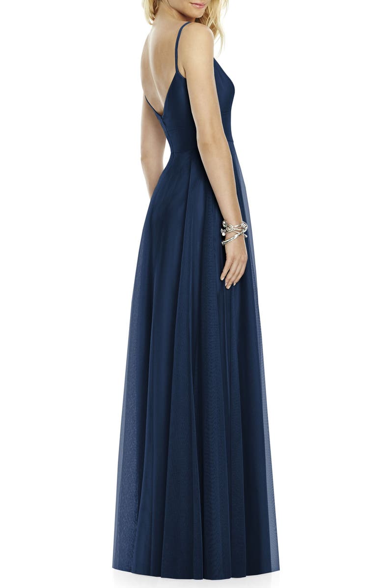 After Six Sweetheart Neck Tulle A-Line Gown, Alternate, color, 