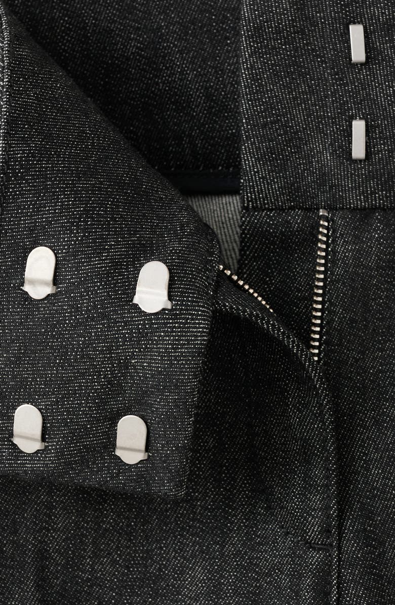 MANGO June Stretch Denim Pants, Alternate, color, Black