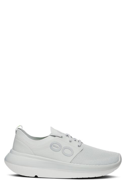 Oofos Men Oomy Stride Shoe In Glacier In Gray