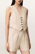 AllSaints Arla Leather Vest