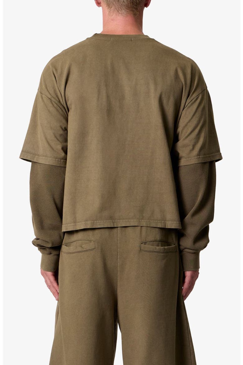 Layered Thermal Long Sleeve T-Shirt, Alternate, color, OLIVE