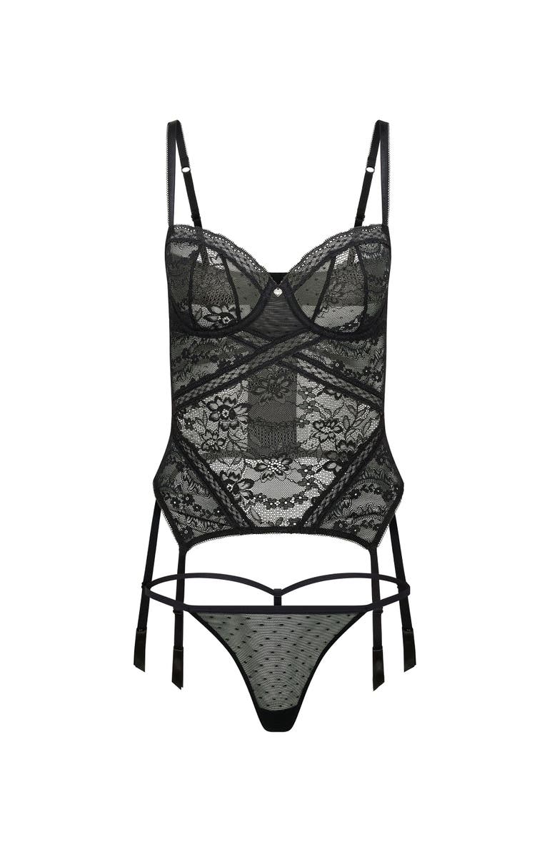 Adore Me Scottie Unlined Balconette Bustier, Alternate, color, 
