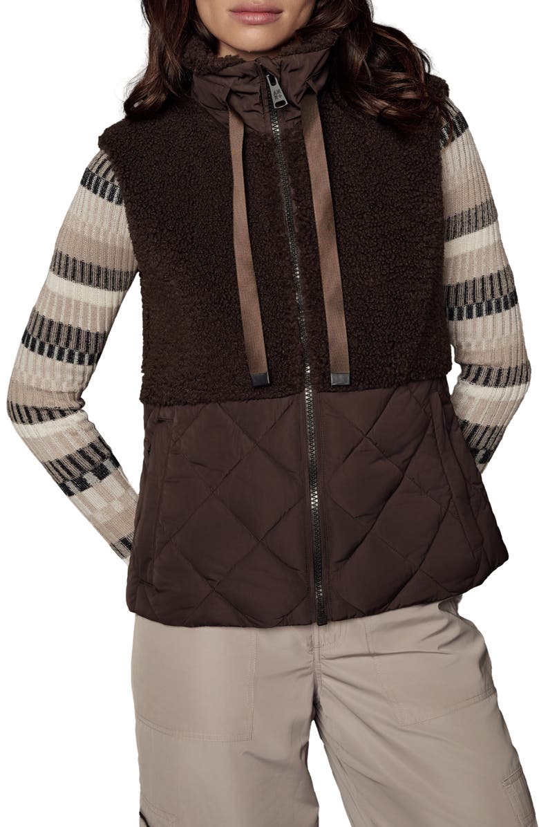 Alp N Rock Sage Water Repellent Hybrid Vest, Main, color, Coffee