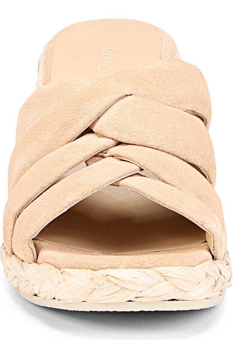Vince Gilian Espadrille Wedge Slide Sandal, Alternate, color, Blonde