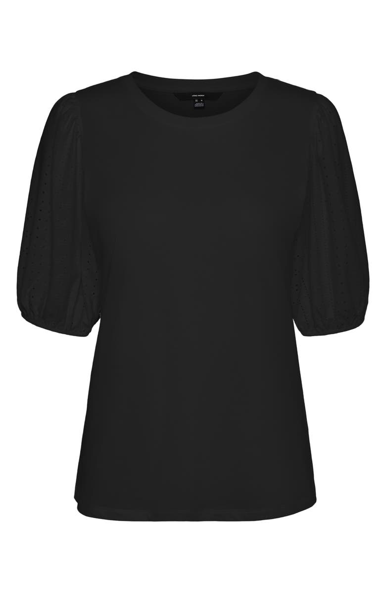 VERO MODA CURVE VERO MODA Gleen Puff Sleeve Top, Main, color, 