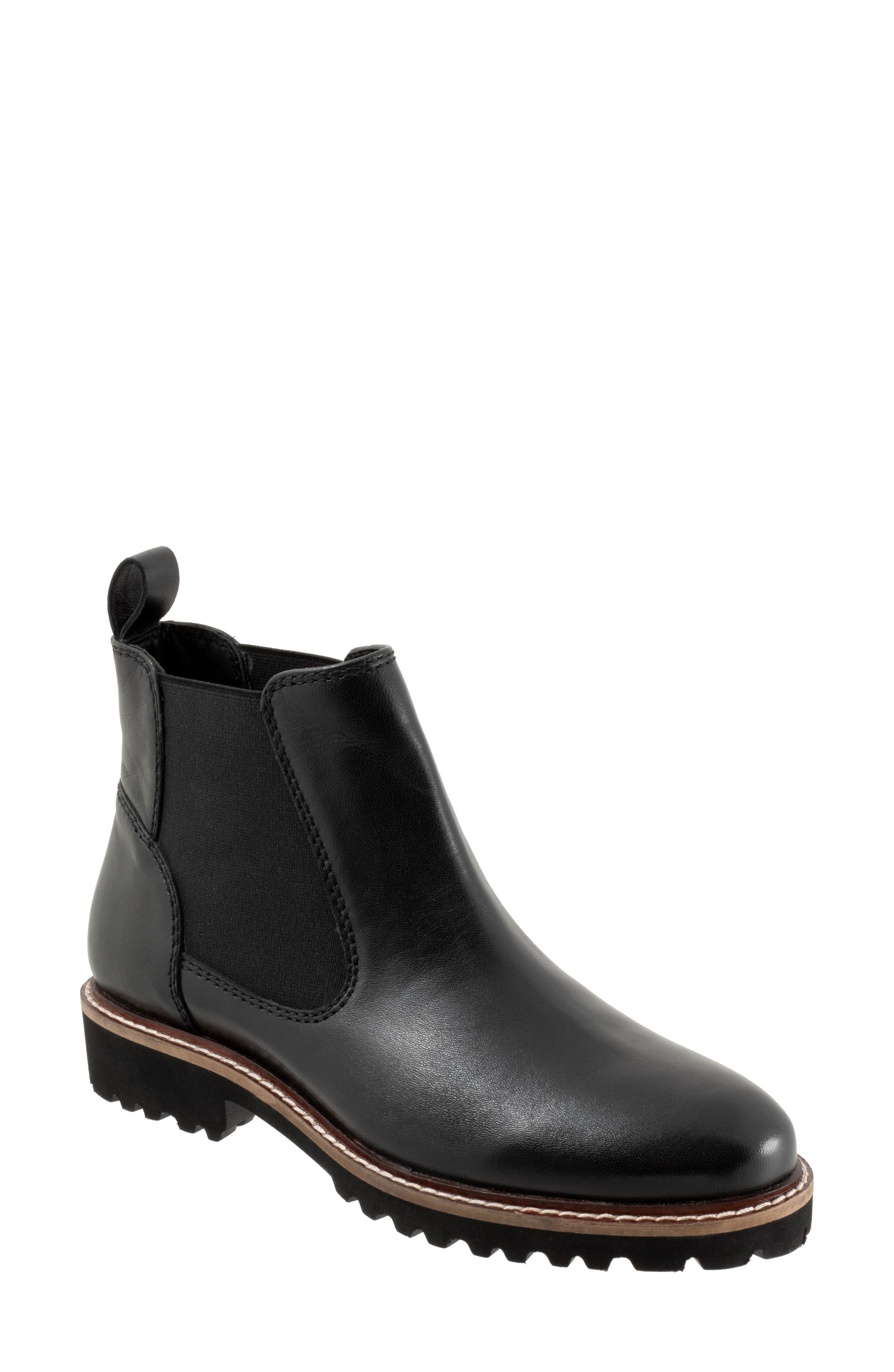 SoftWalk<sup>®</sup> Indy Chelsea Boot, Main, color, Black Smooth