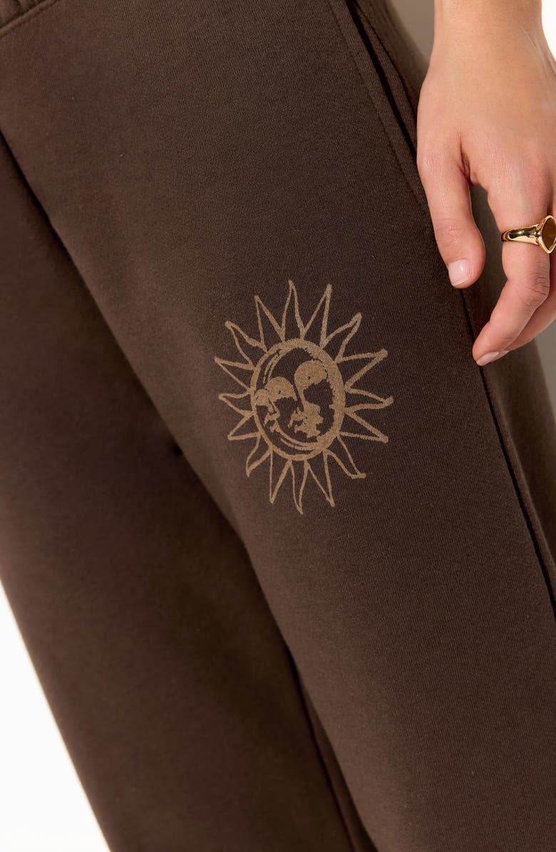 Spiritual Gangster Rise Eden Cotton Blend Sweatpants, Alternate, color, Coco