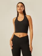Be Athletica Core Halter-Neck Cropped Vest