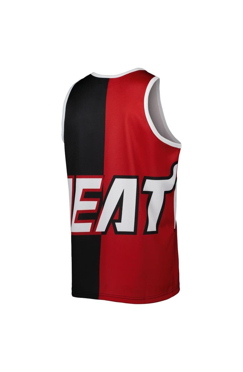Mitchell & Ness Men's Mitchell & Ness Dwyane Wade Black/Red Miami Heat Sublimated Player Tank Top, Alternate, color, 