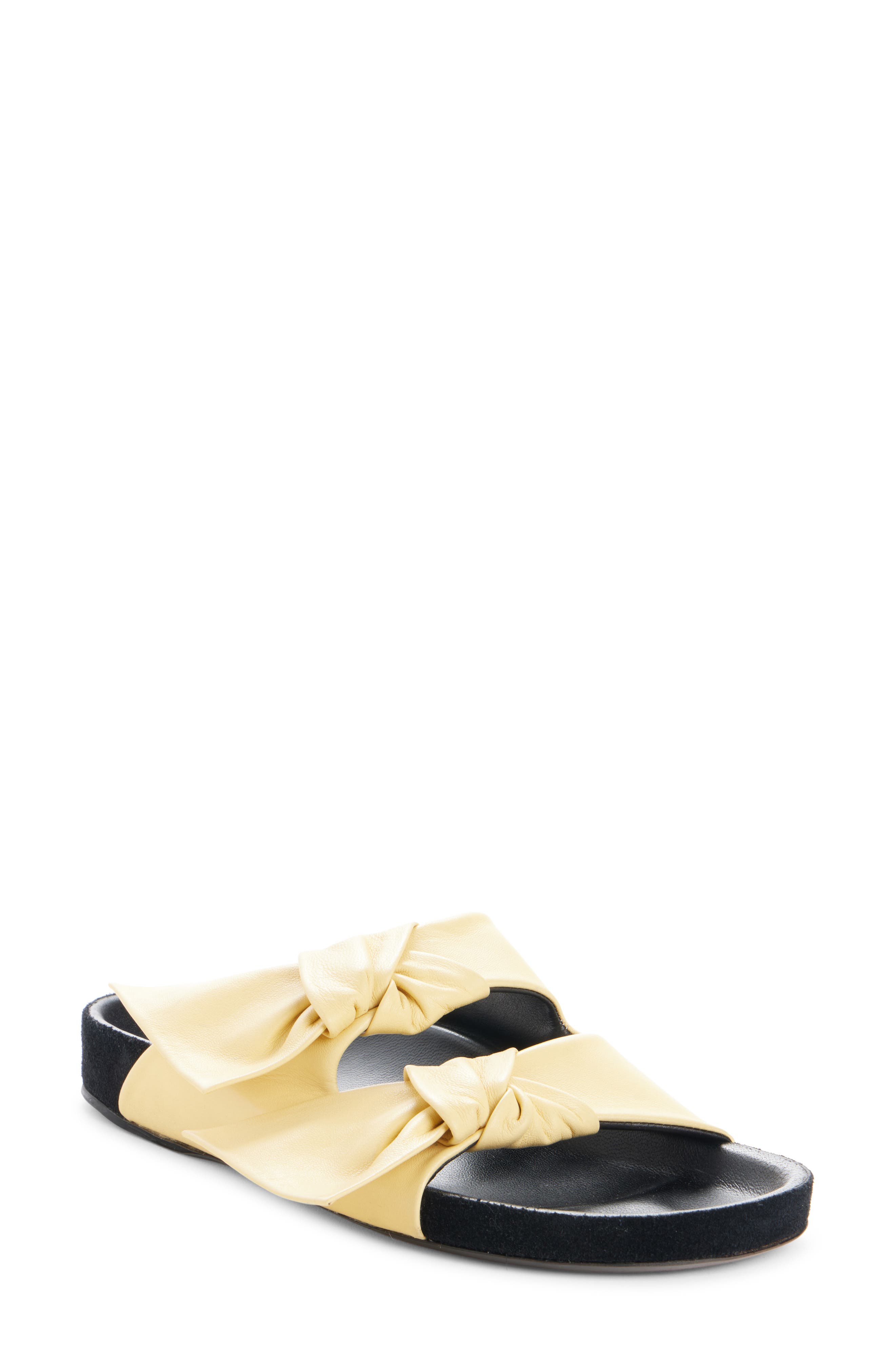 Isabel Marant Lennyo Footbed Slide Sandal, Main, color, Butter
