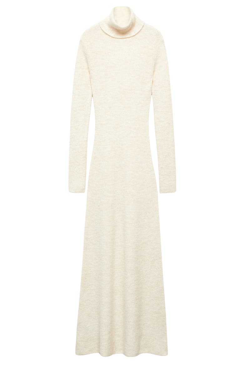 Turtleneck Long Sleeve Sweater Dress, Alternate, color, ECRU