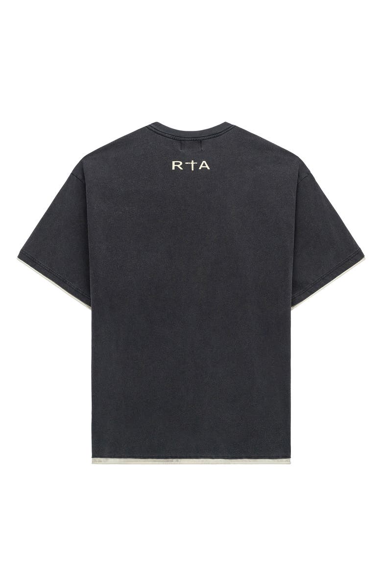 RtA Elian Road to Awe Double Layer Graphic T-Shirt, Alternate, color, Black Exodus