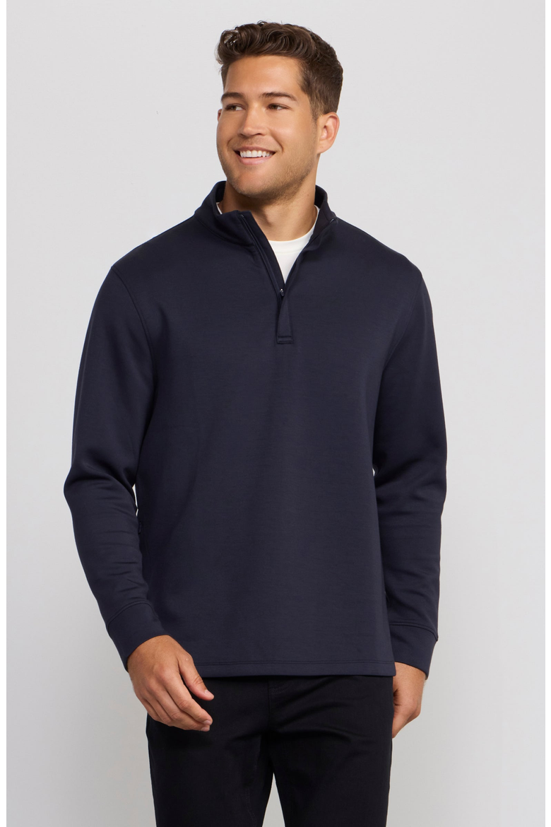 Sandwash Quarter-Zip, Main, color, Deep Blue