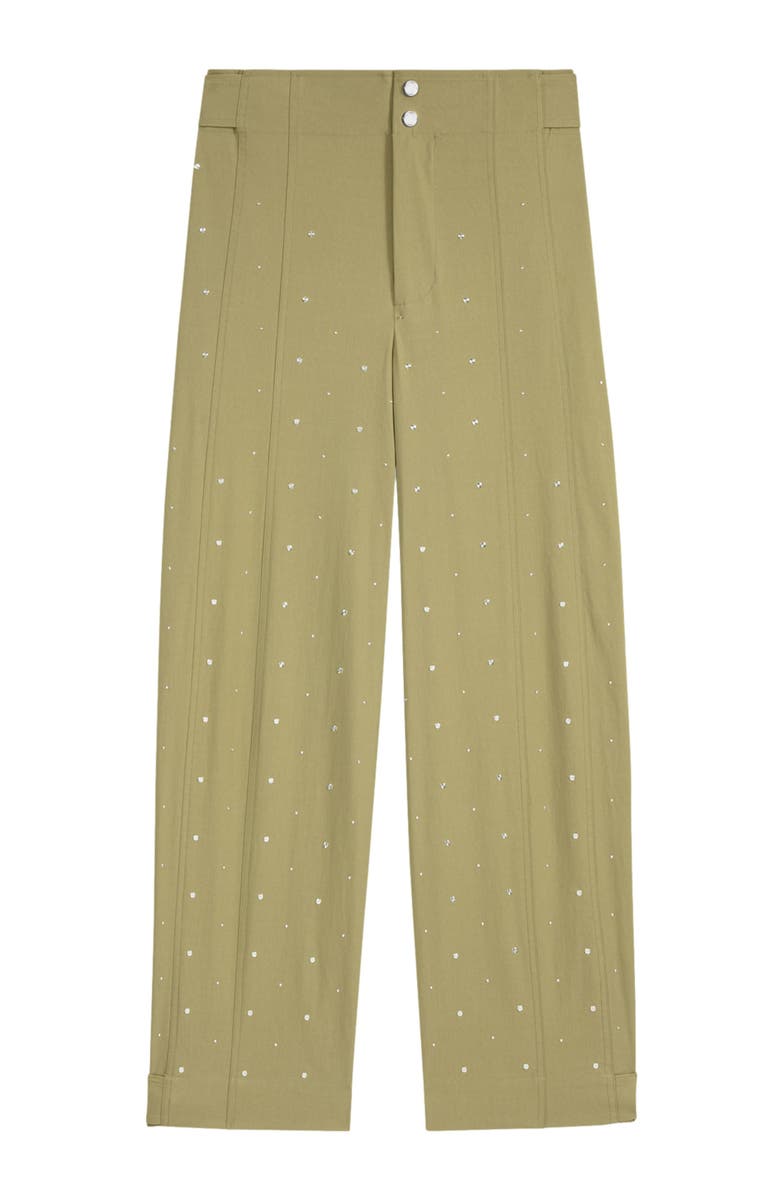 maje Studded baggy trousers, Alternate, color, 