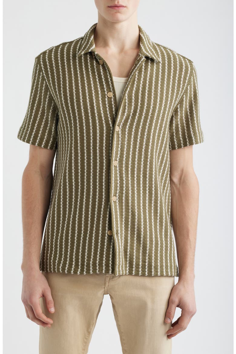 Naples Stripe Shirt, Alternate, color, STRIPE OLIVE