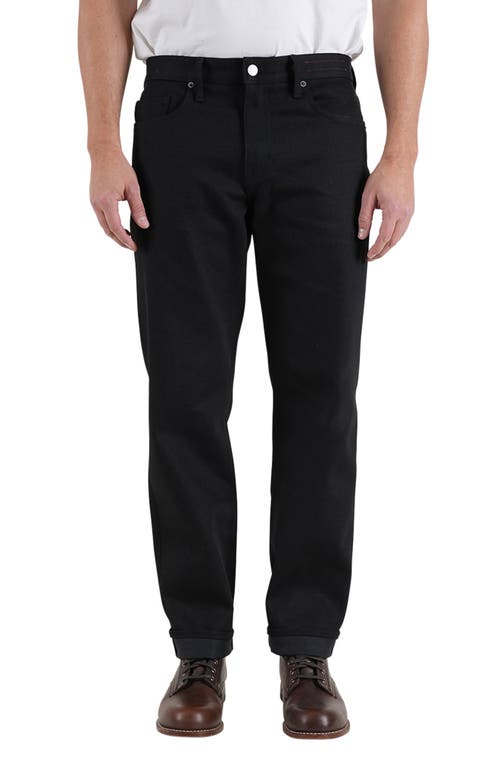 HIROSHI KATO The Barrel Classic Straight Leg 14-Ounce Stretch Selvedge Jeans in Black Raw  product