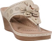 GC SHOES Willa Flower Wedge Sandal