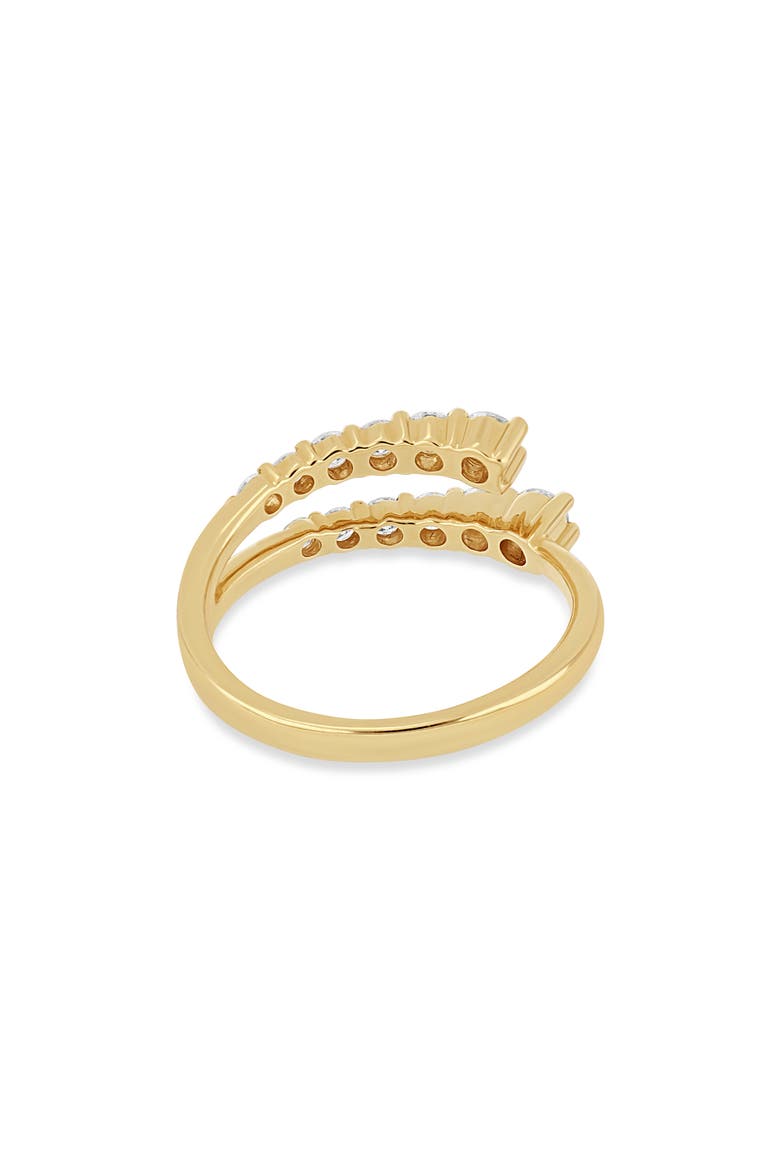 Kiera 18K Gold Diamond Crossover Ring, Alternate, color, 18K YELLOW GOLD
