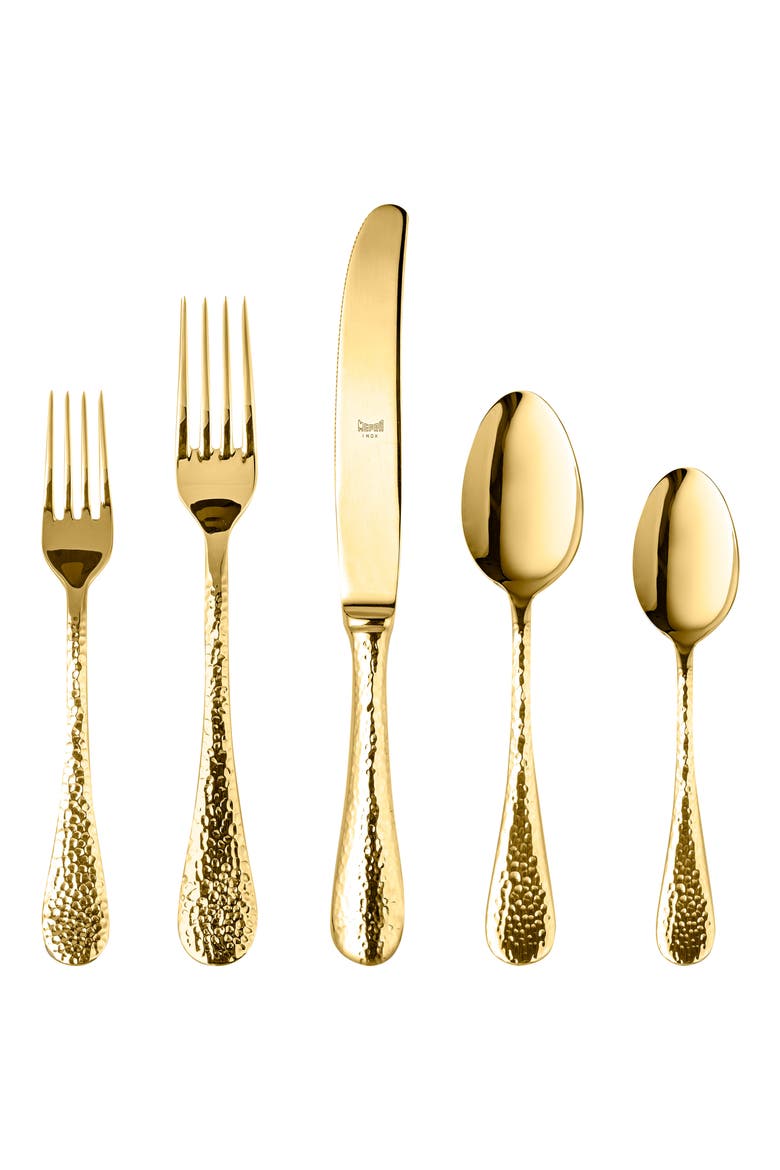Epoque Gold 5-Piece Place Setting, Main, color, STAINLESS GOLD