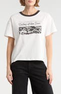 Scotch & Soda Dyed Boxy Crop Graphic T-Shirt
