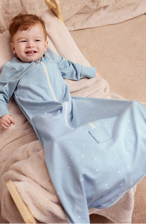 Love To Dream Long Sleeve 1.0 Tog Stretch Cotton Sleep Bag In Blue