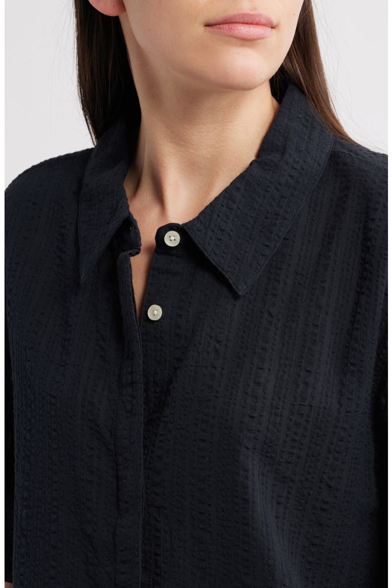 Seersucker Pajamas, Alternate, color, BLACK