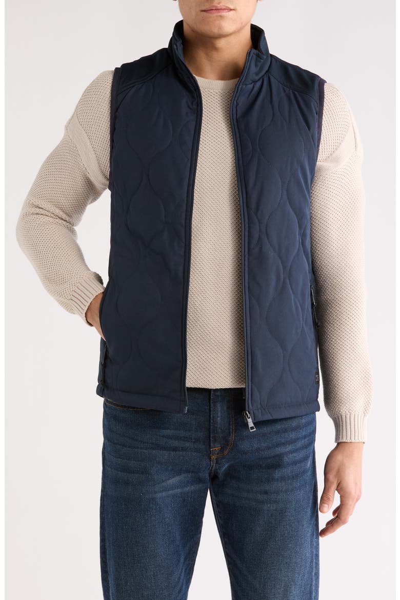 Onion Quilted Vest, Main, color, NAVY