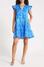 SUGARLIPS Carys Print Ruffle Minidress