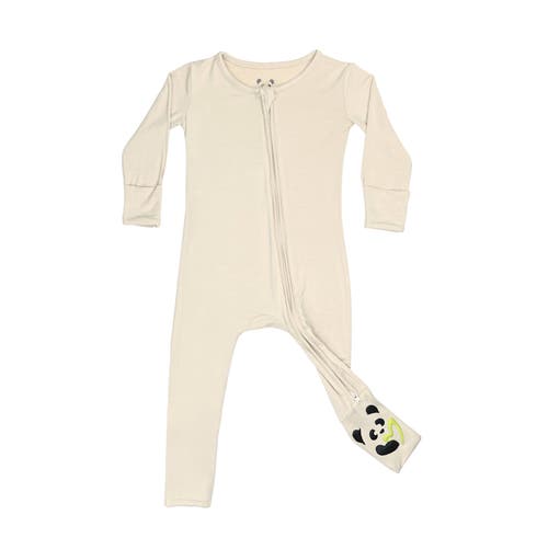 Bellabu Bear Baby Dusty Rose Convertible Footie In Oat