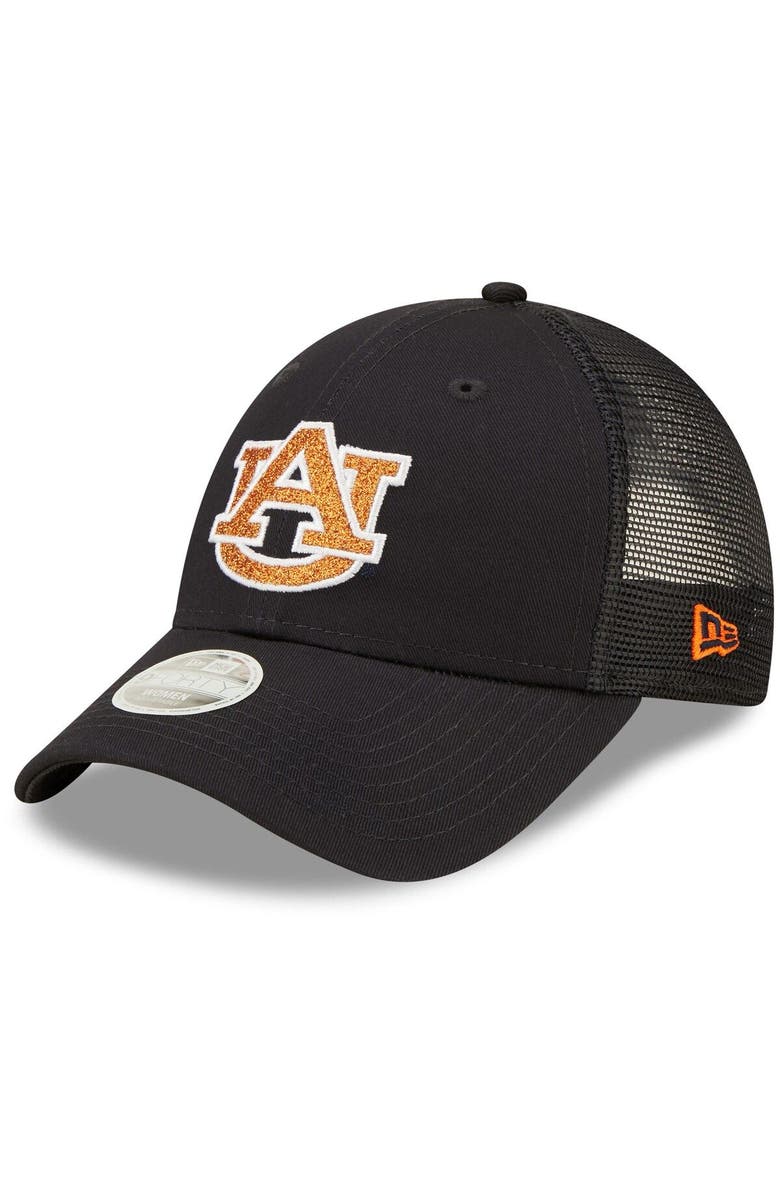 New Era Women's New Era Navy Auburn Tigers 9FORTY Logo Spark Trucker Snapback Hat, Main, color, Navy