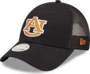 New Era Women's New Era Navy Auburn Tigers 9FORTY Logo Spark Trucker Snapback Hat