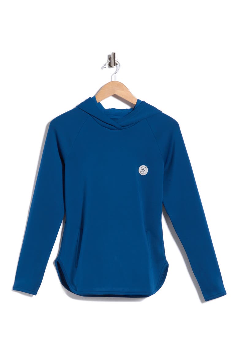Rounded Hem Hoodie, Alternate, color, BLUEBERRY PANCAKE