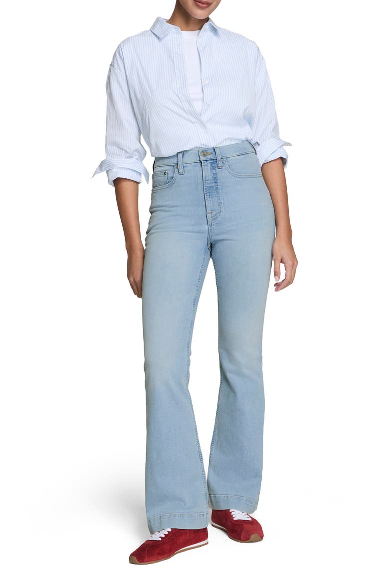 SPANXsculpt™ ReDefine High Rise Flare Jeans, Alternate, color, TIDAL BLUE
