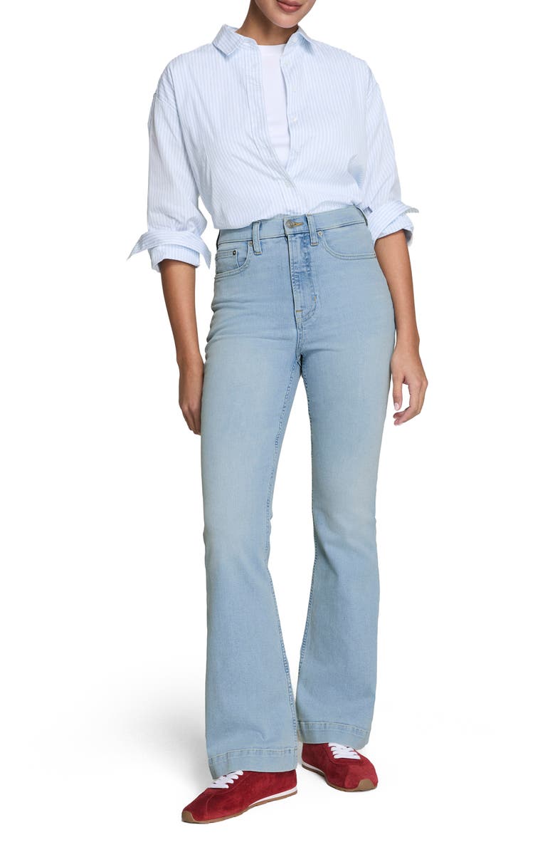 SPANX<sup>®</sup> SPANXsculpt<sup>™</sup> ReDefine High Rise Flare Jeans, Alternate, color, Tidal Blue
